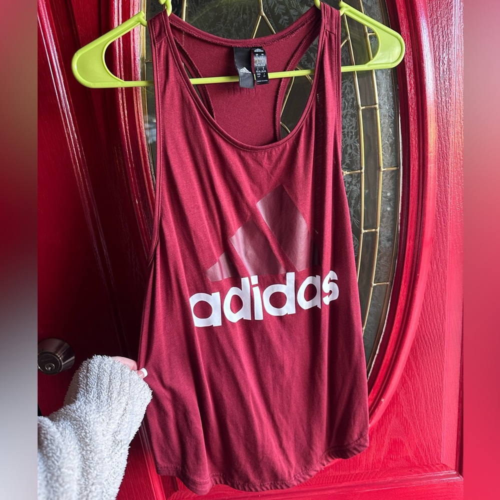 Maroon Adidas Tank